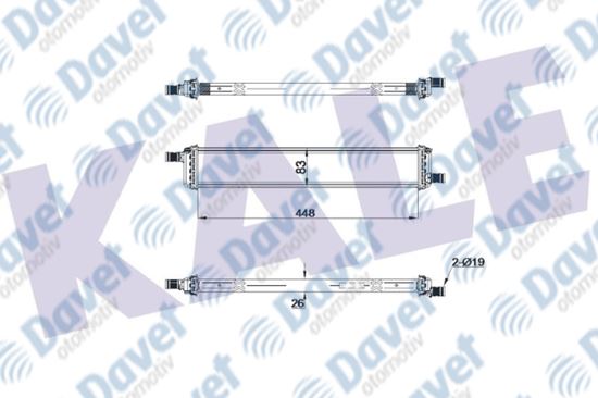 KALE 0559121AB Su Radyatoru Brazing Ara Sogutucu Renault Clio V Captur 1.5 20- Alb Sist